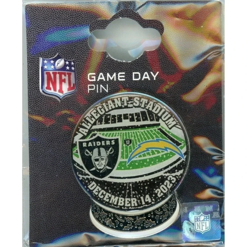 Las Vegas Raiders vs Los Angeles Chargers 2023 Game Day pin New in Package